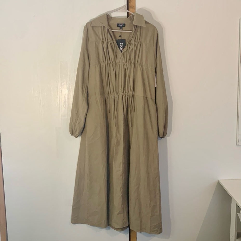 GiGio NWT Maxi Shirt Dress with Pockets